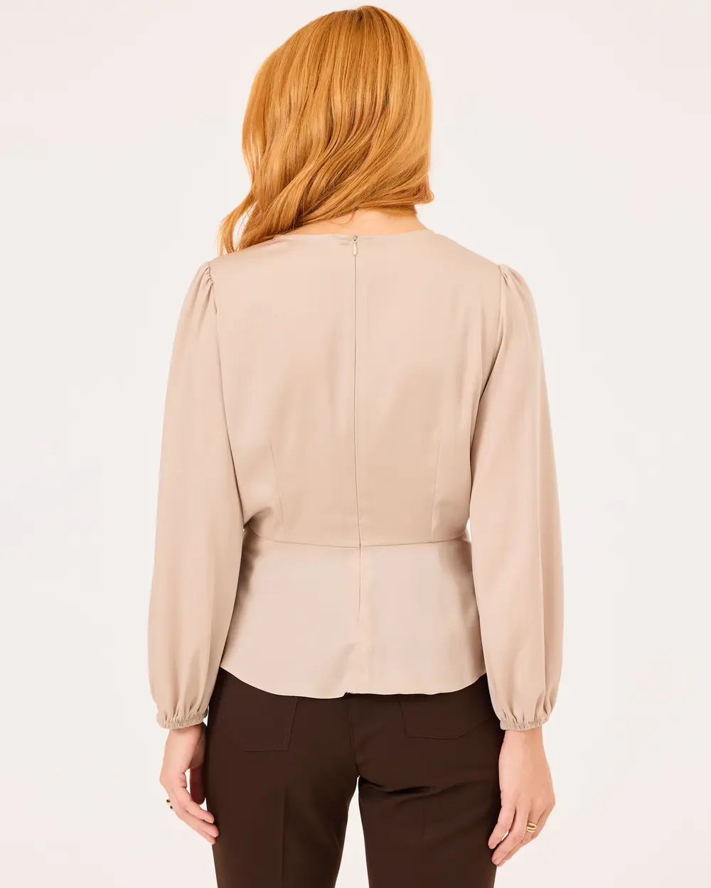 Long Sleeve Blouse with Ties