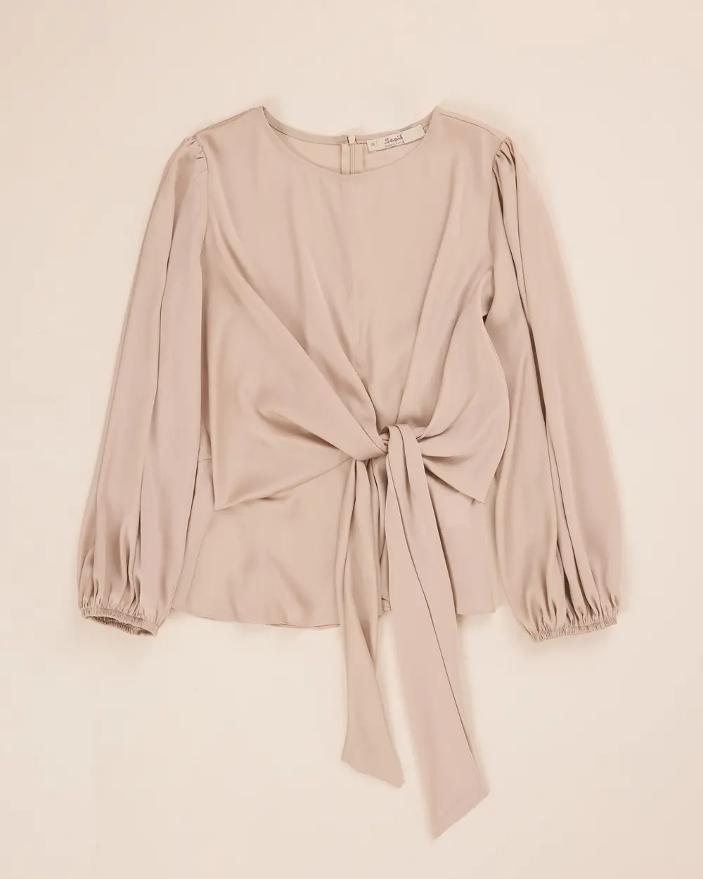 Long Sleeve Blouse with Ties