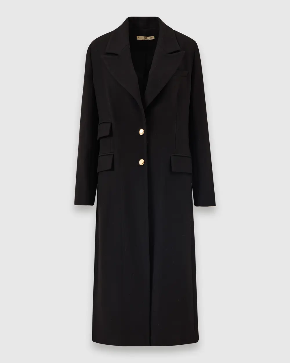 Jacket Collar Double Button Lined Coat