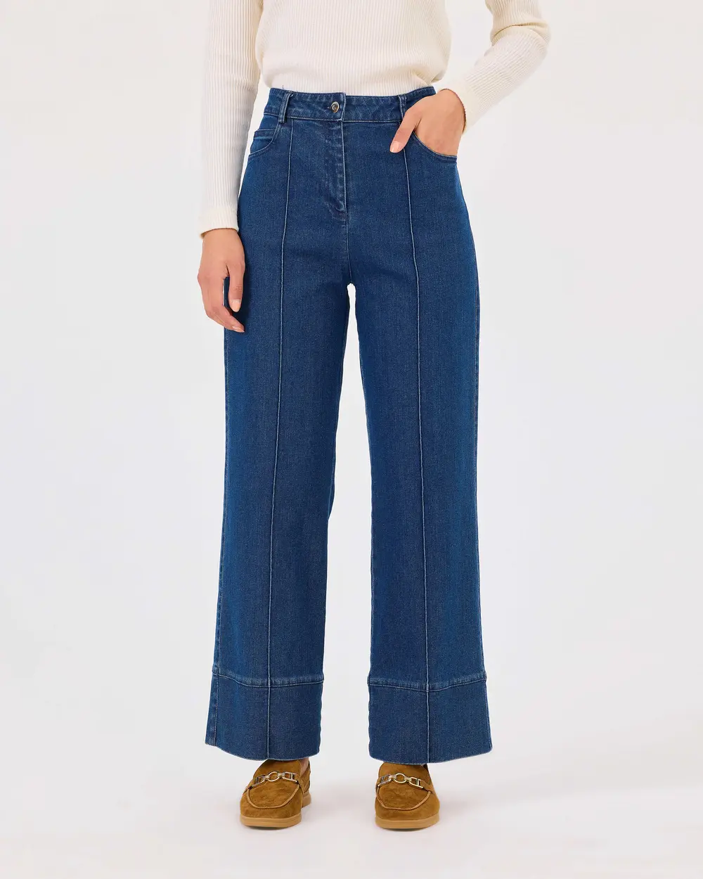 Jean Pants with Buttoned Pocket Detail