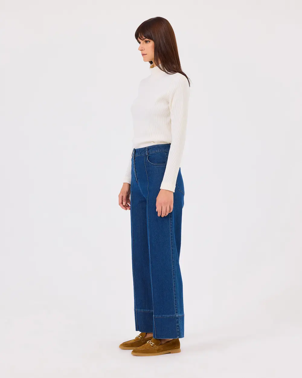 Jean Pants with Buttoned Pocket Detail