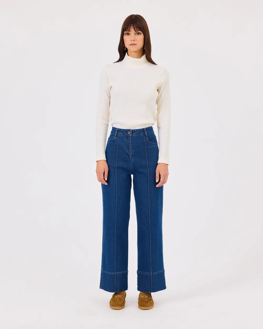 Jean Pants with Buttoned Pocket Detail