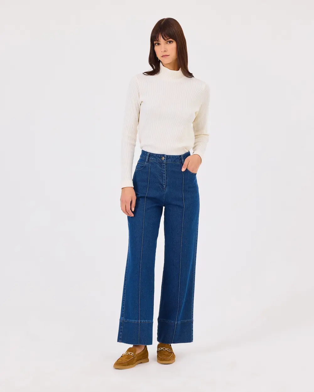 Jean Pants with Buttoned Pocket Detail