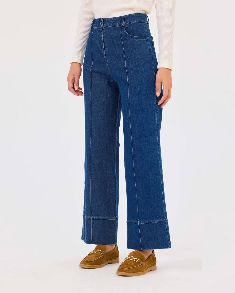 Jean Pants with Buttoned Pocket Detail