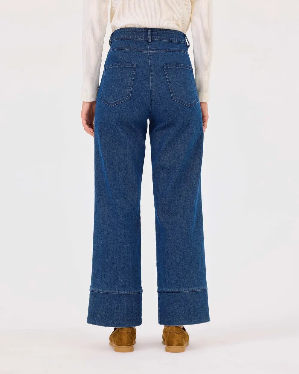 Jean Pants with Buttoned Pocket Detail