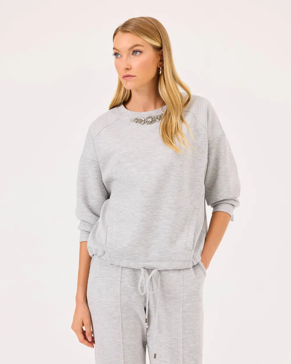 Double Fabric Stone Sweatshirt