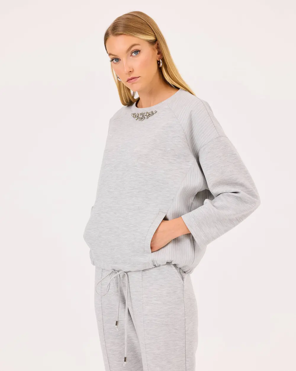 Double Fabric Stone Sweatshirt