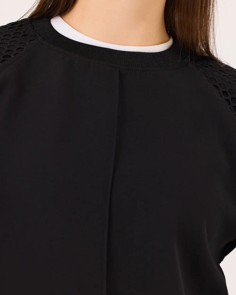 Under Thigh Sweatshirt with Mesh Detail