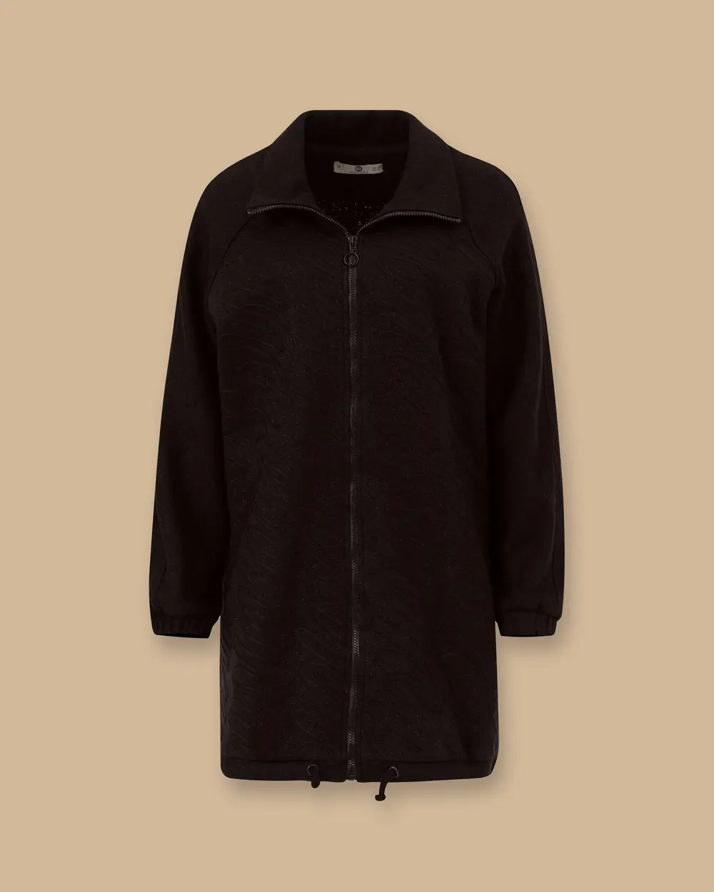 Nakışlı Fermuar Detaylı Kap