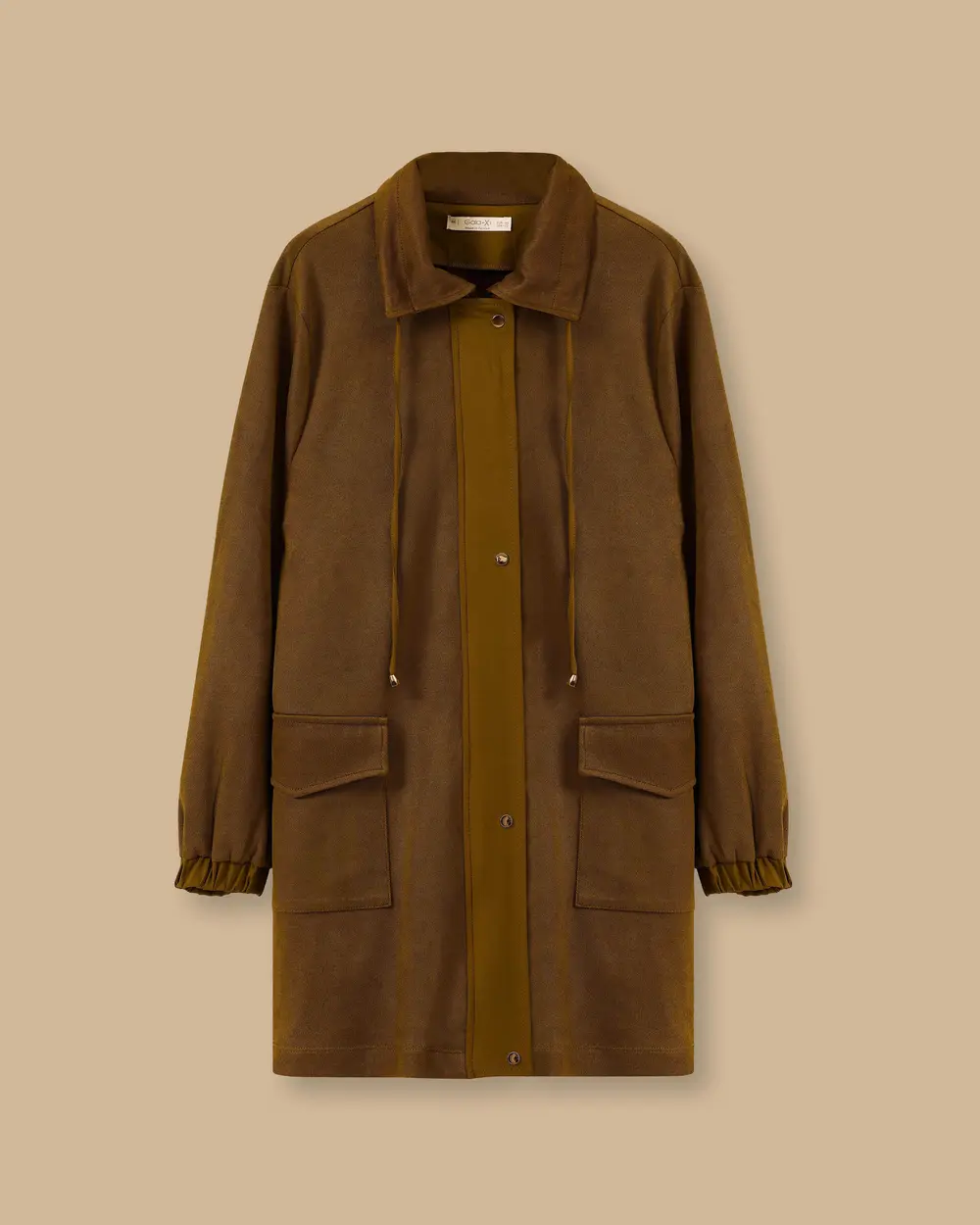 Plus Size Lace-up Detailed Pocket Cap