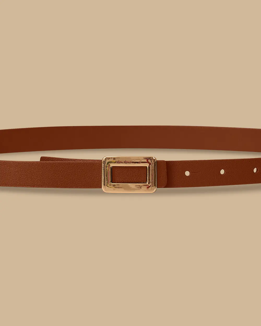 Dikdörtgen Tokalı İnce Kemer