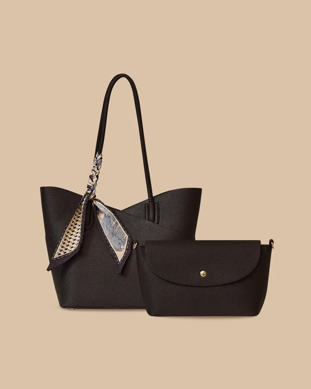 Fular Detaylı Yavrulu Omuz Çantası