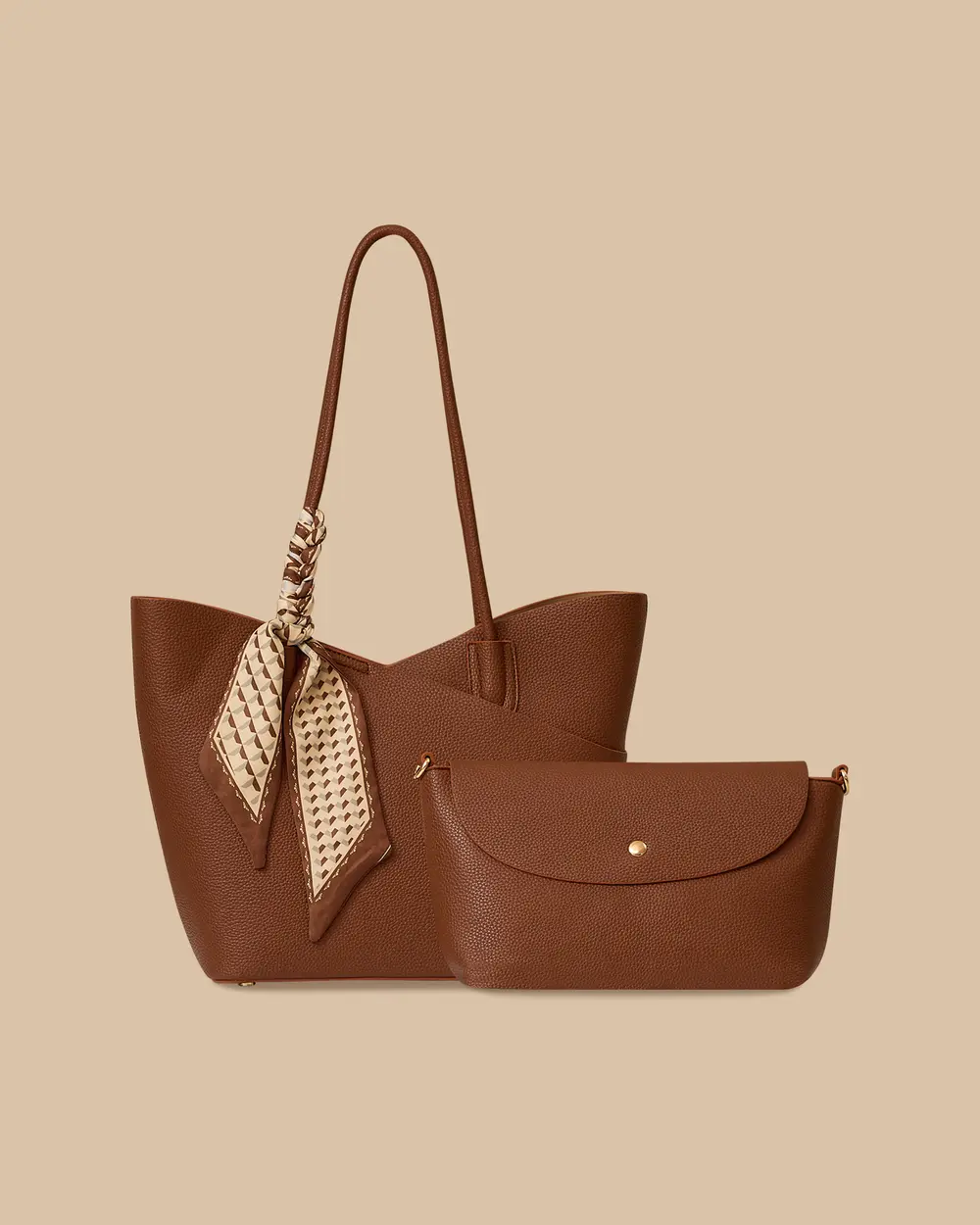 Fular Detaylı Yavrulu Omuz Çantası