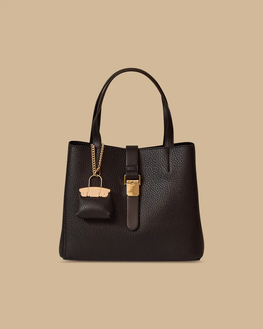 Accessorized Buckle Bag