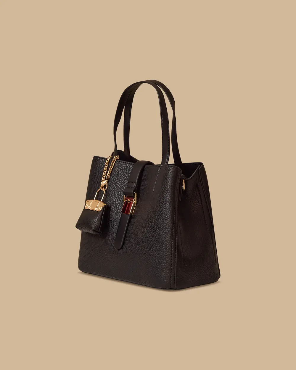 Accessorized Buckle Bag