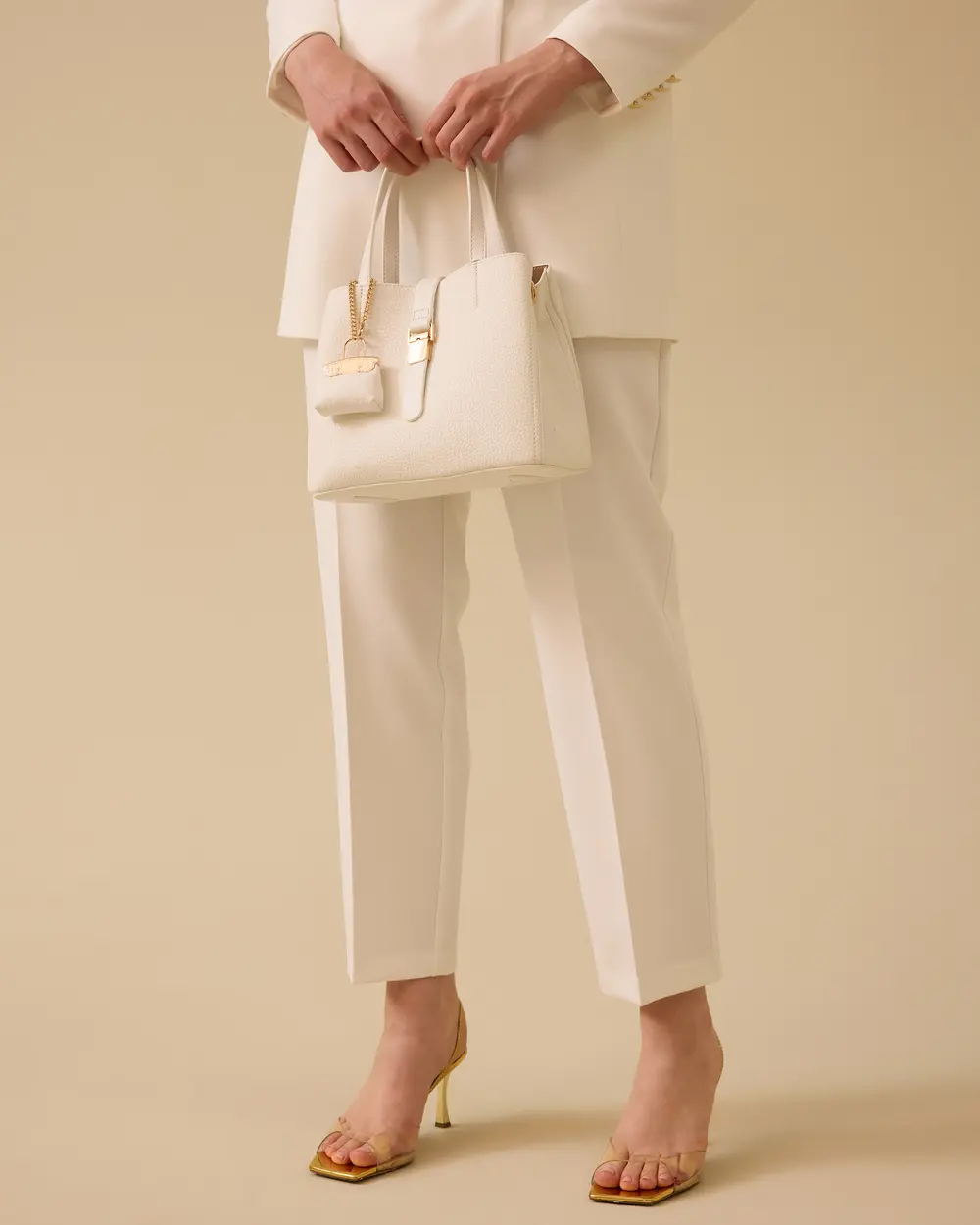 Accessorized Buckle Bag