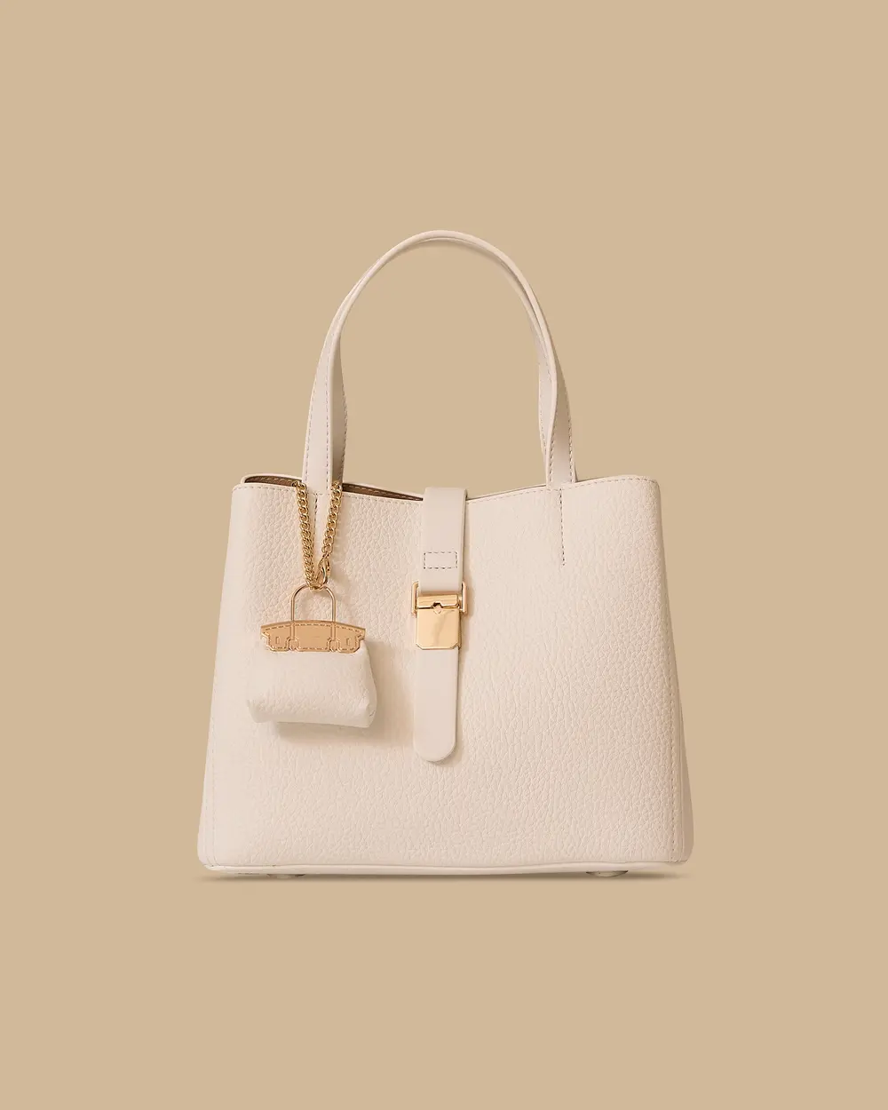 Accessorized Buckle Bag