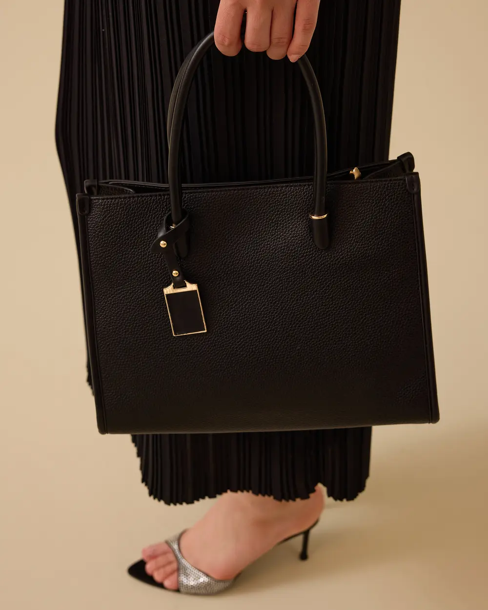 Faux Leather Shoulder Bag