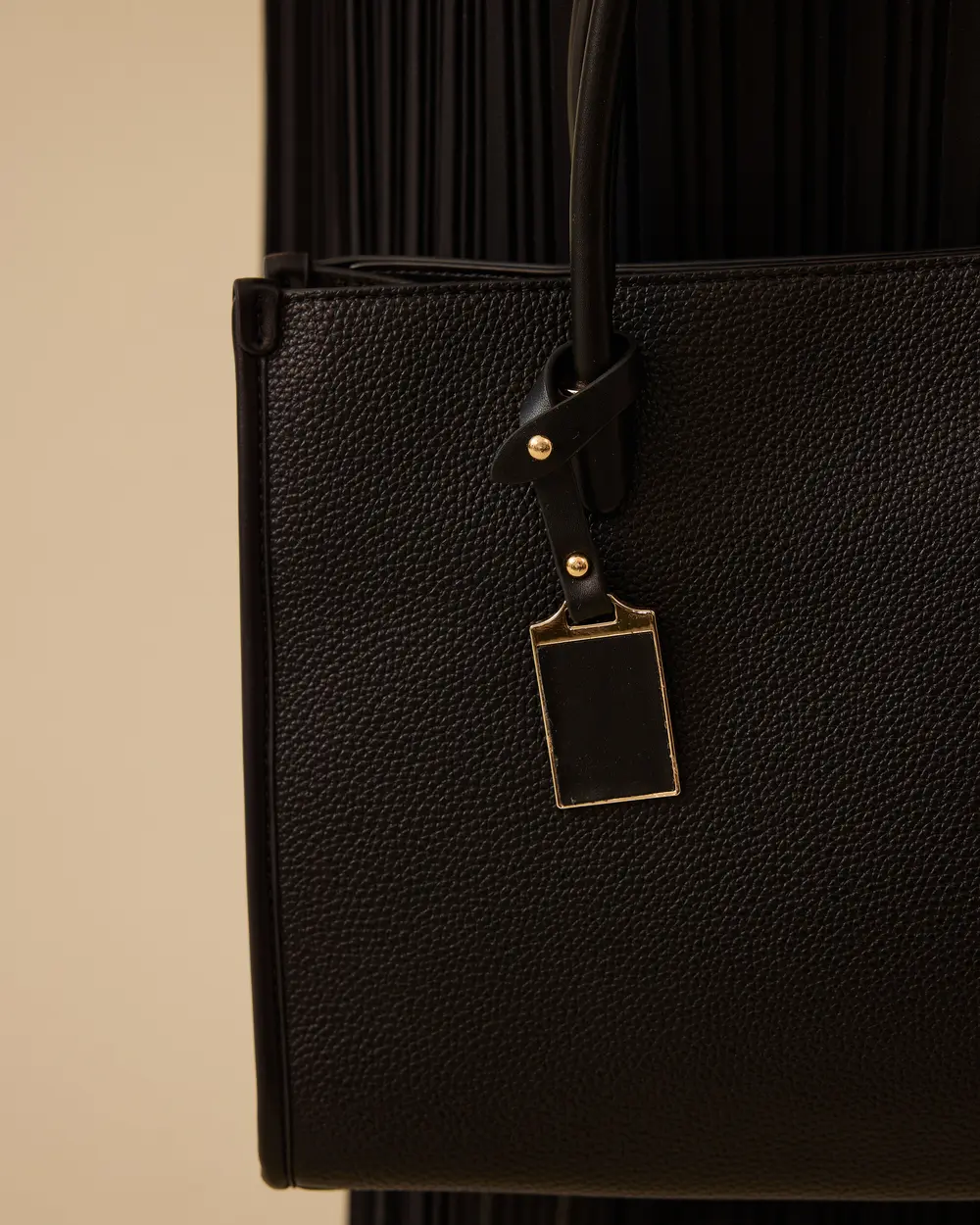 Faux Leather Shoulder Bag