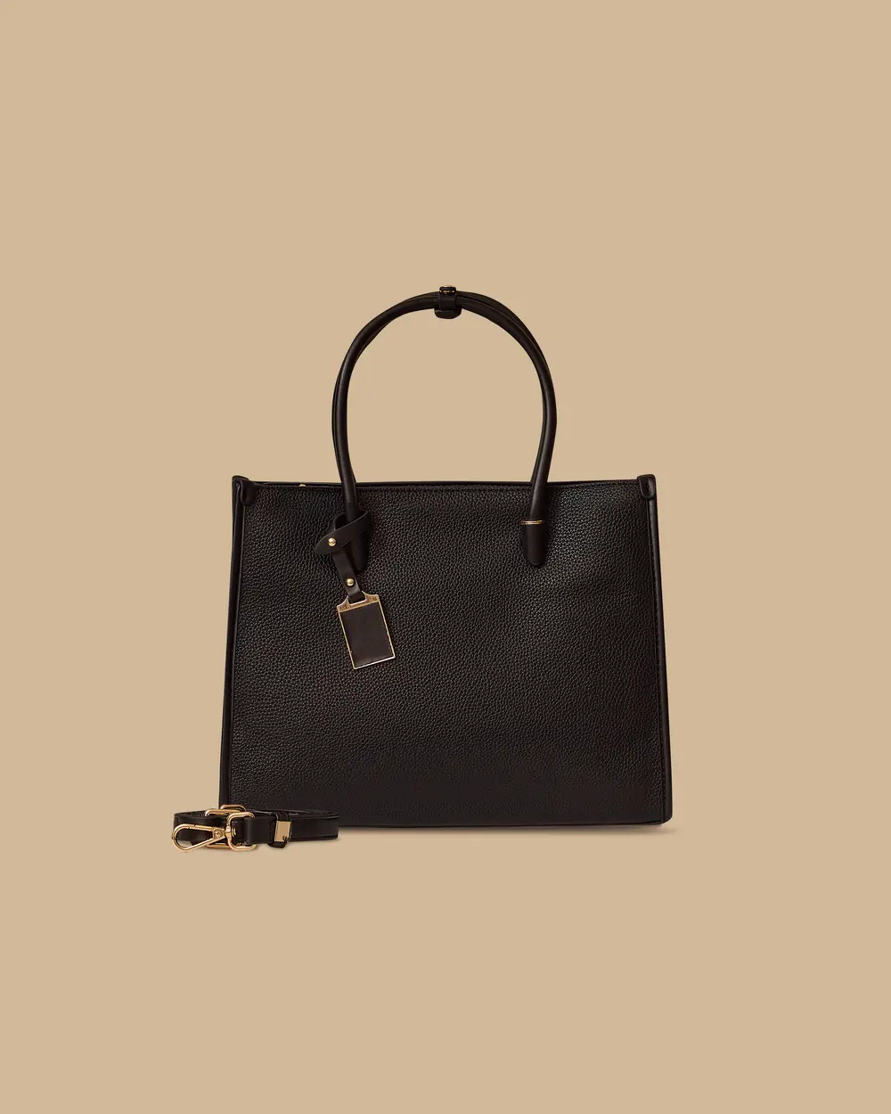 Faux Leather Shoulder Bag
