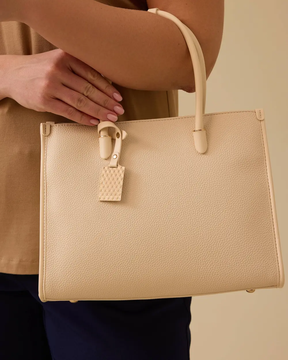 Faux Leather Shoulder Bag