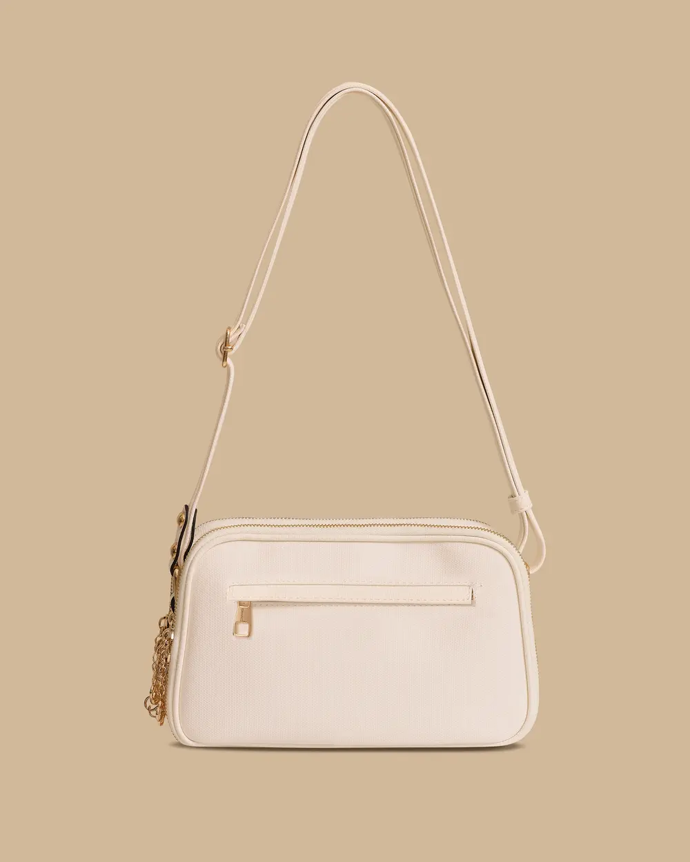 Adjustable Strap Shoulder Bag with Logo