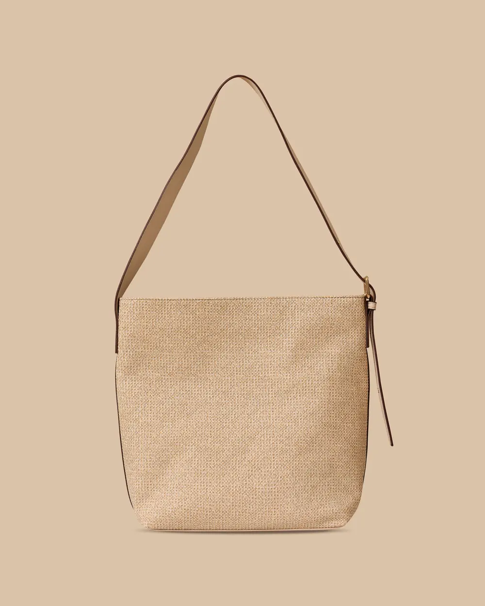 Straw Textured Shoulder Bag