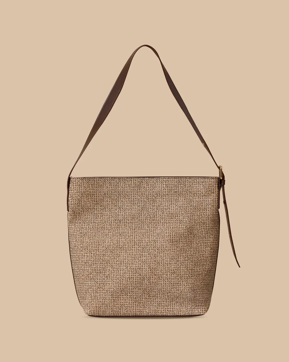 Straw Textured Shoulder Bag