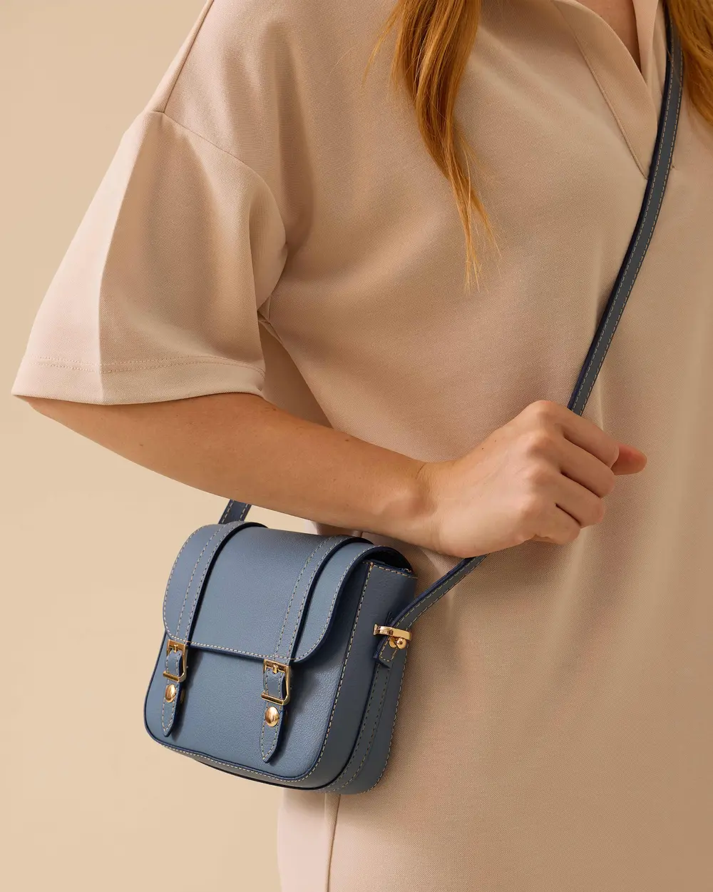 Crossbody Bag with Buckle