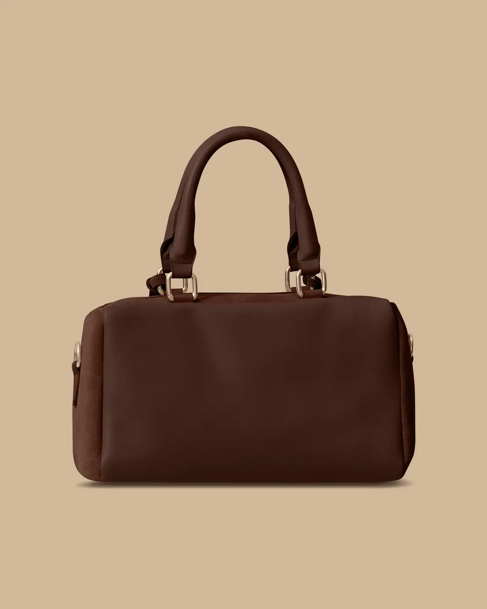 Çift Fermuarlı Püskül Detaylı Çanta