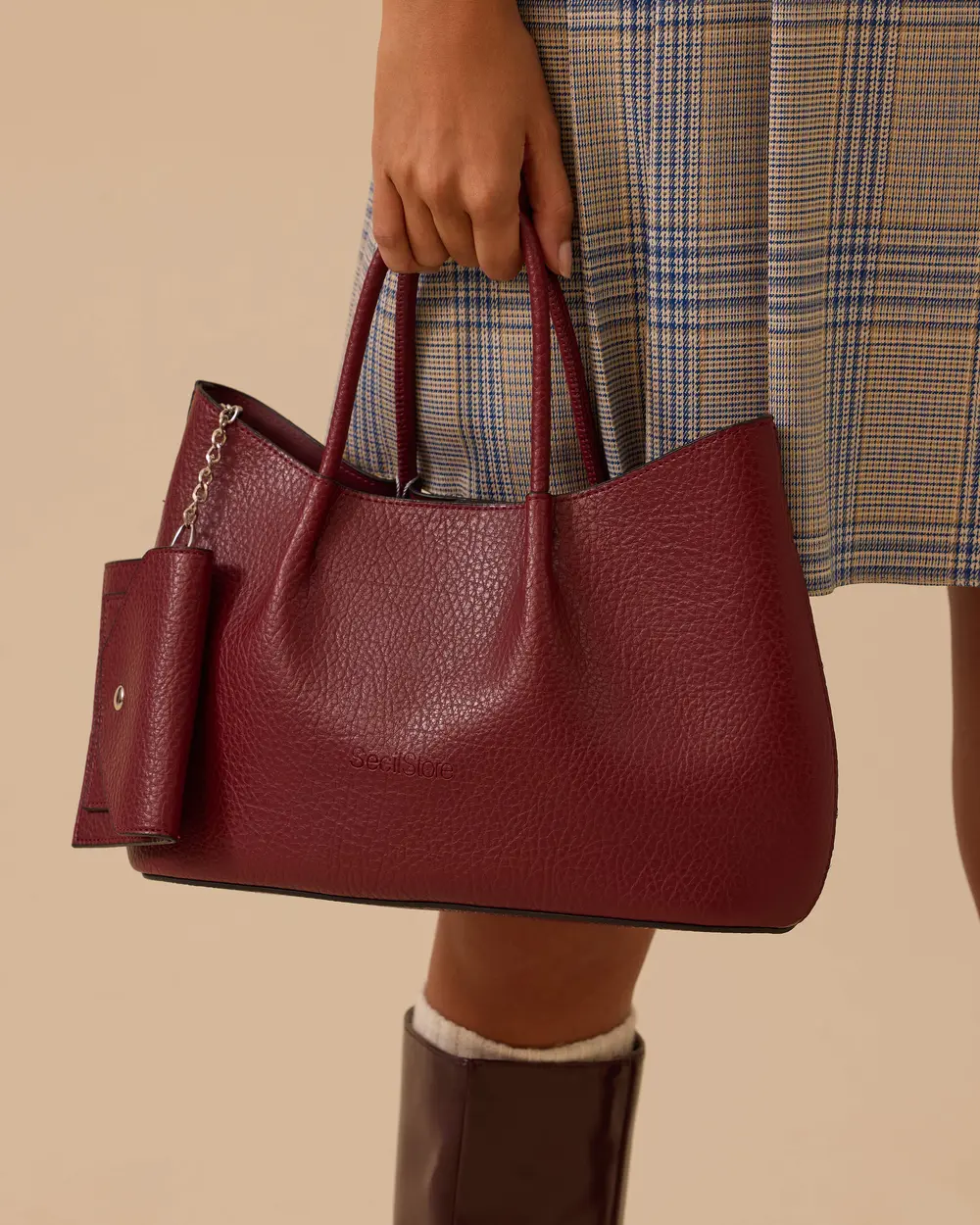 Cüzdan Detaylı Omuz Çantası