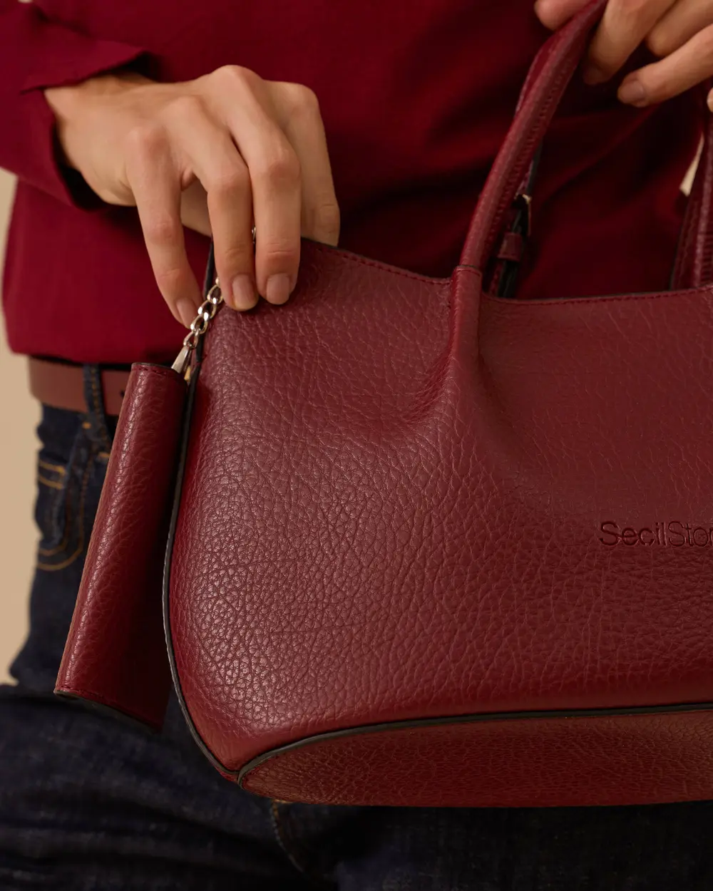 Cüzdan Detaylı Omuz Çantası