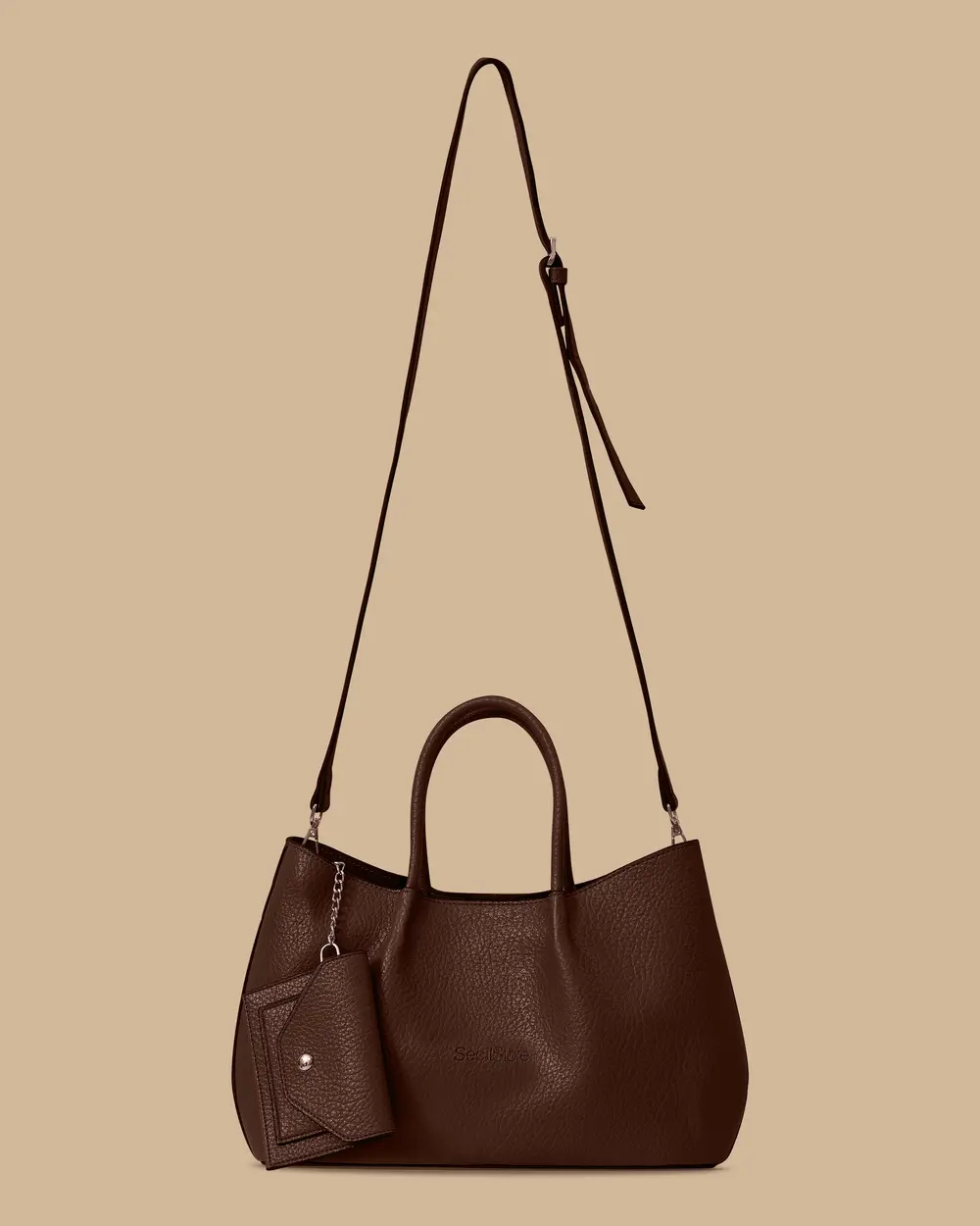 Cüzdan Detaylı Omuz Çantası