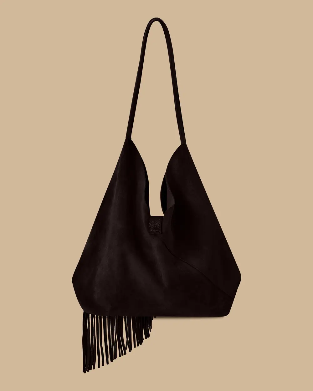 Püskül Detaylı Süet Çanta