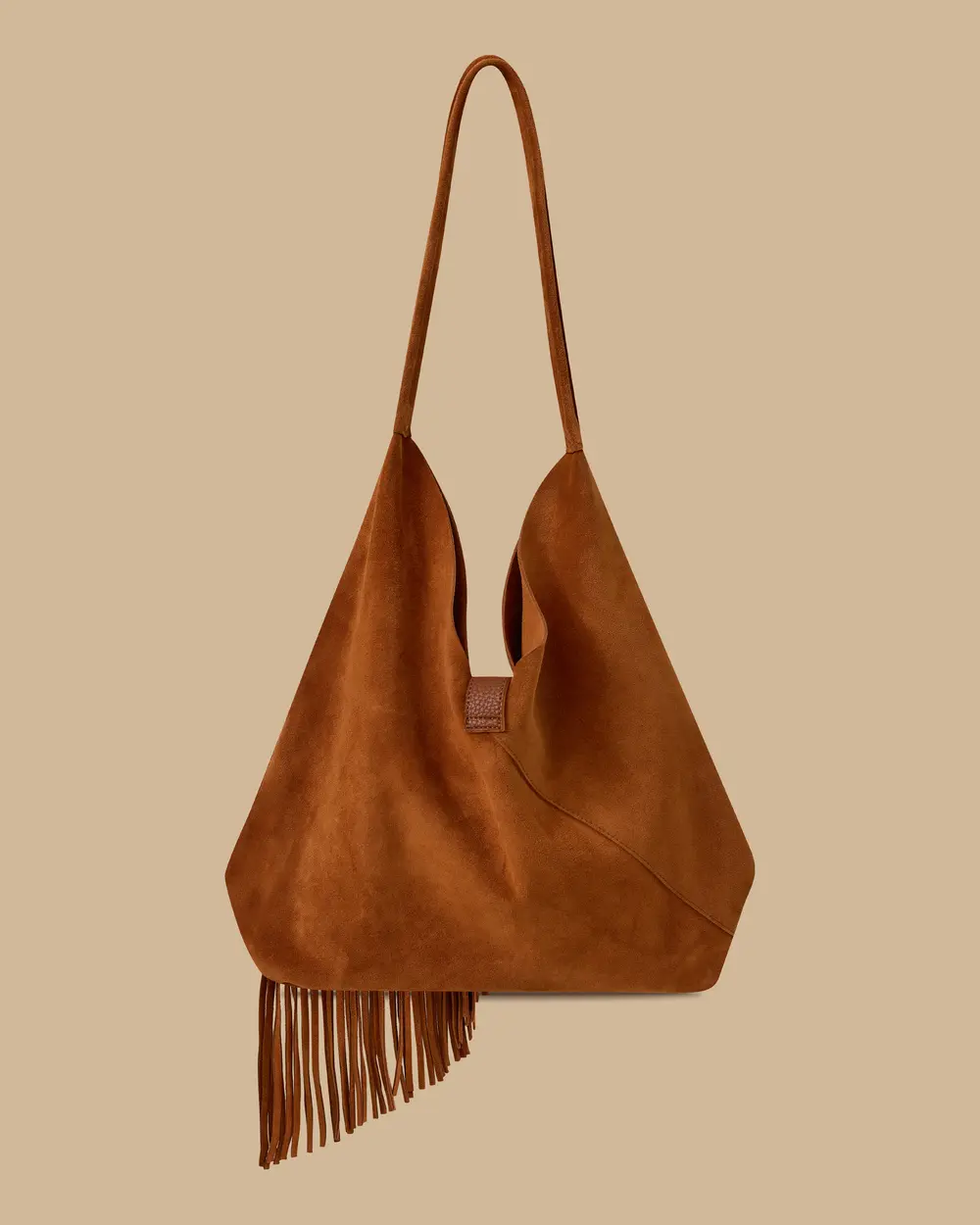 Püskül Detaylı Süet Çanta