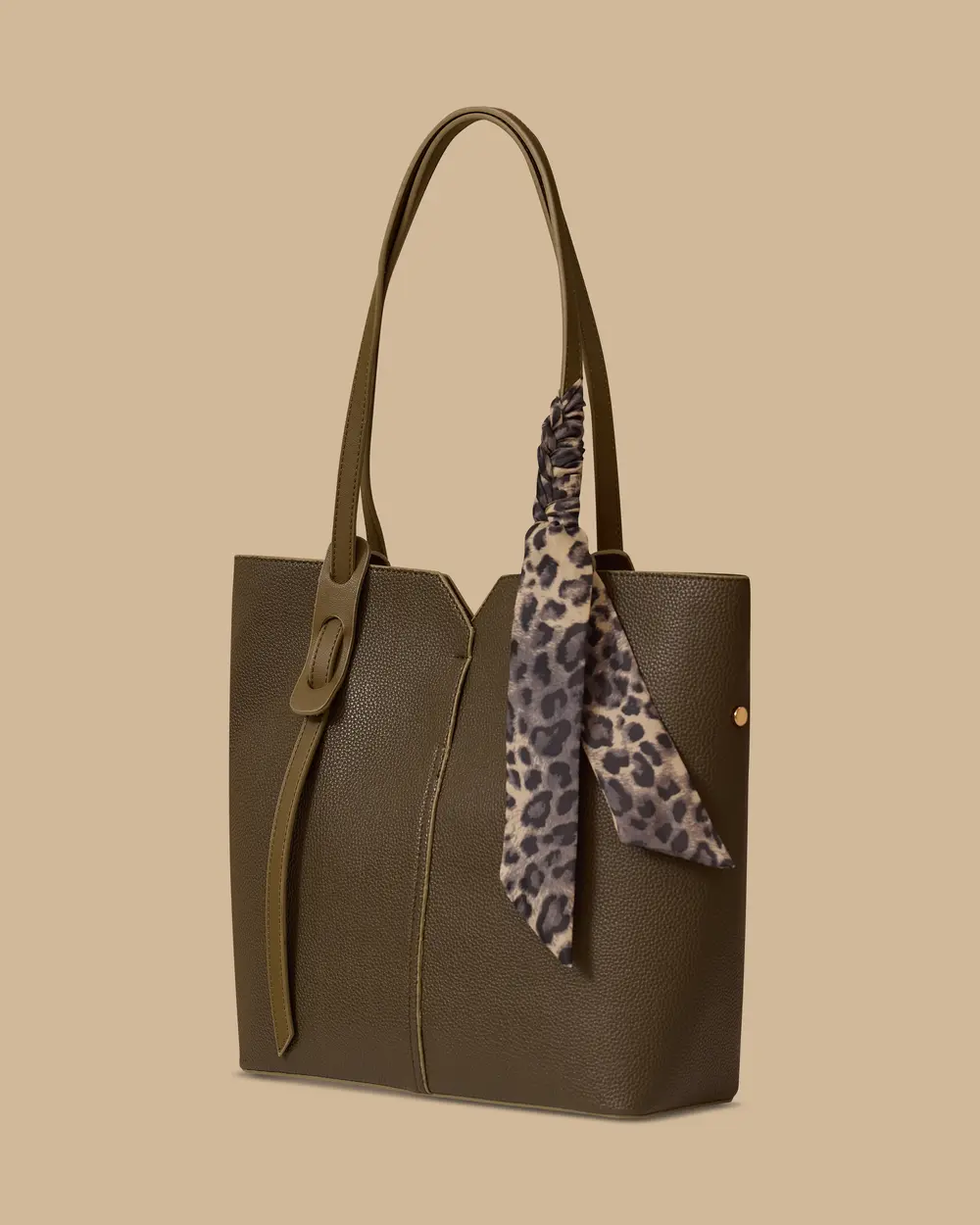 Fular Detaylı Omuz Çantası