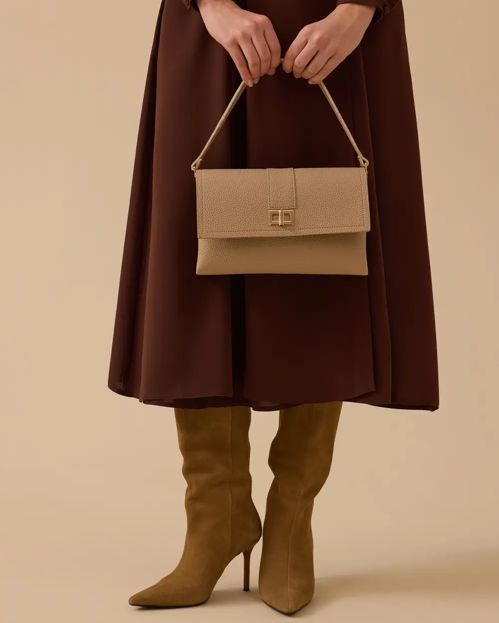 Gold Tokalı Omuz Çantası