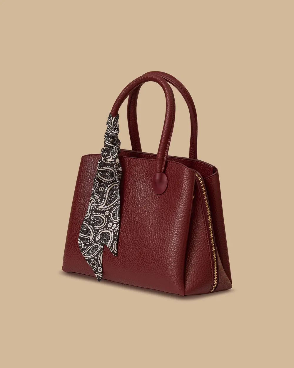 Fular Detaylı El Çantası