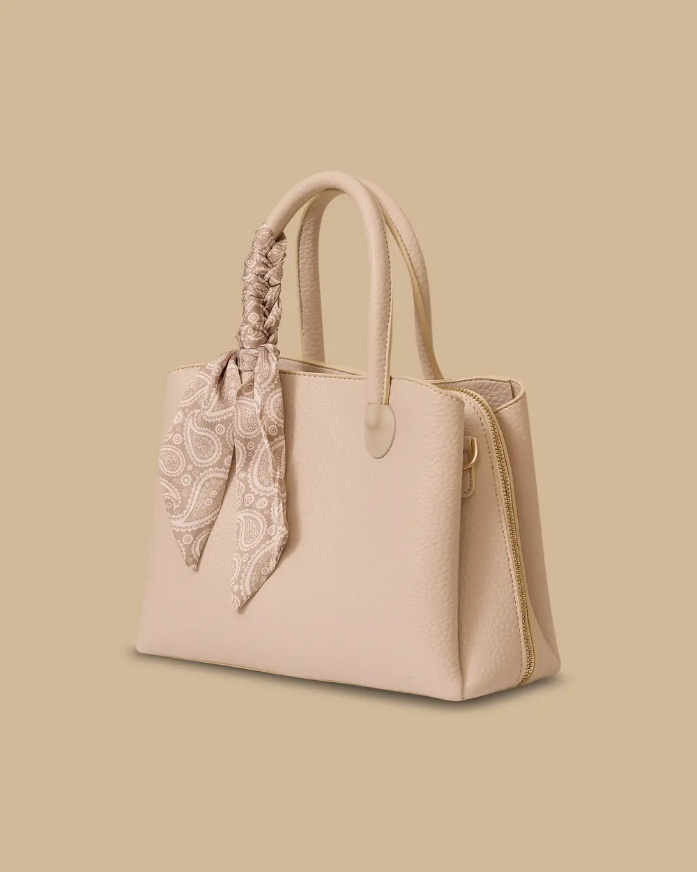 Fular Detaylı El Çantası