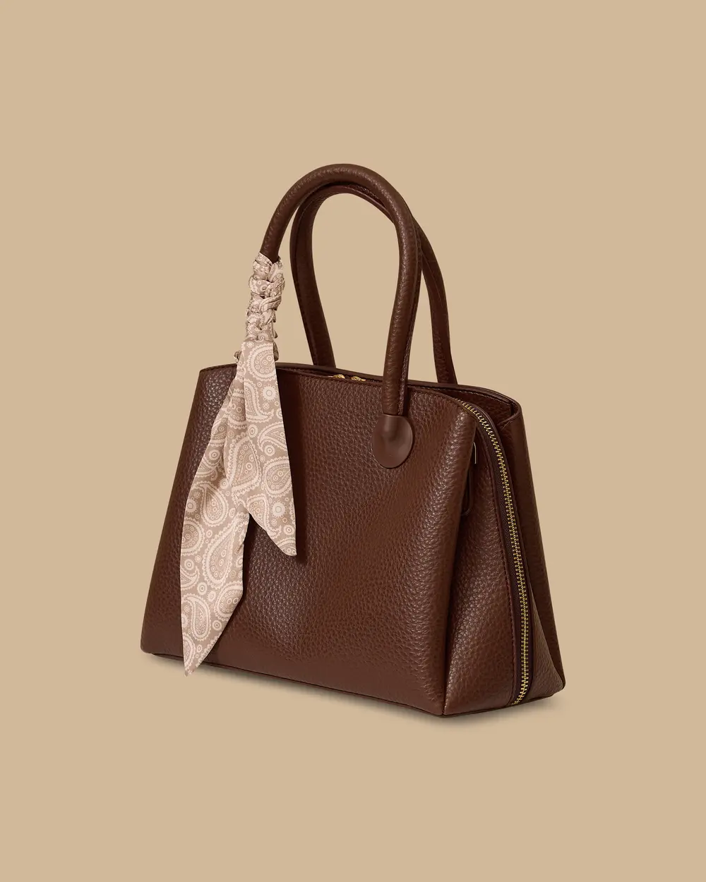 Fular Detaylı El Çantası