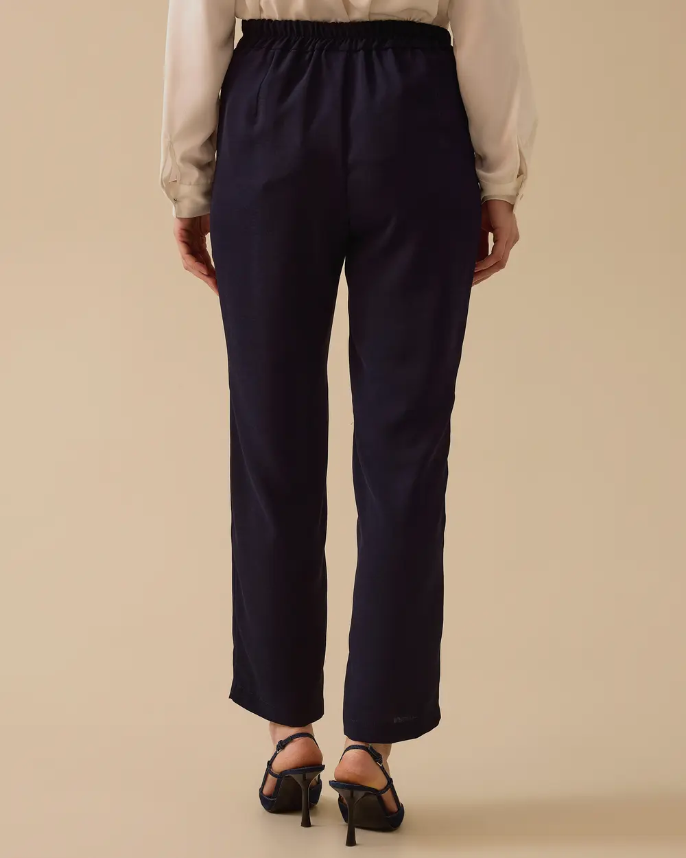 Yüksek Bel Dar Paça Klasik Pantolon