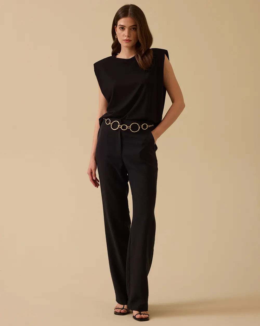 Wide Leg Linen Trousers