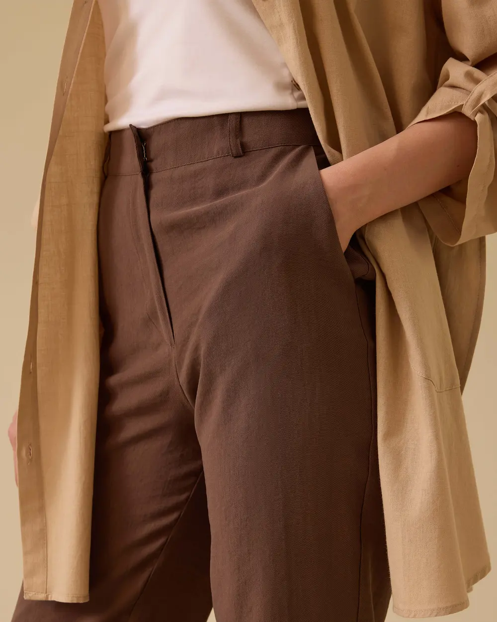 Wide Leg Linen Trousers