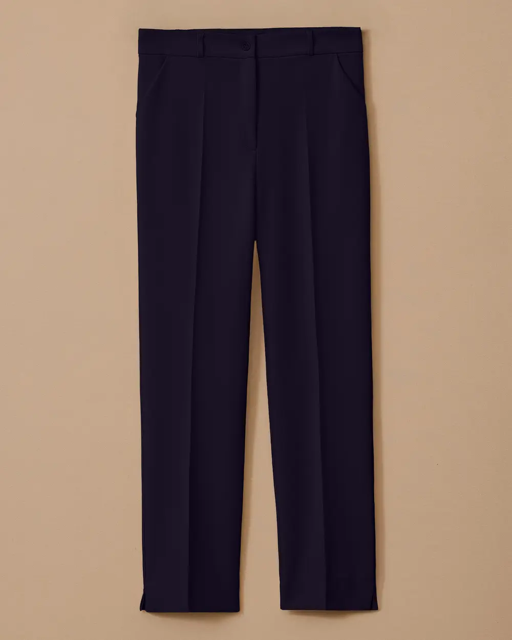 Düğmeli Yırtmaç Detaylı Pantolon