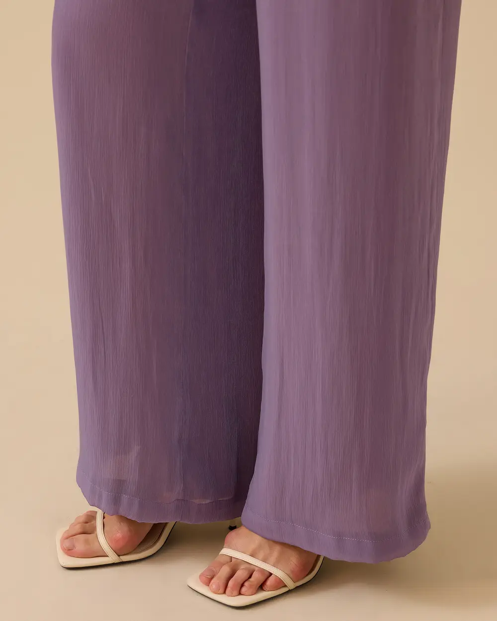 Elastic Waist Draped Pants