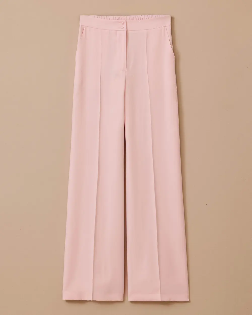 Double Buttoned Wide Leg Trousers
