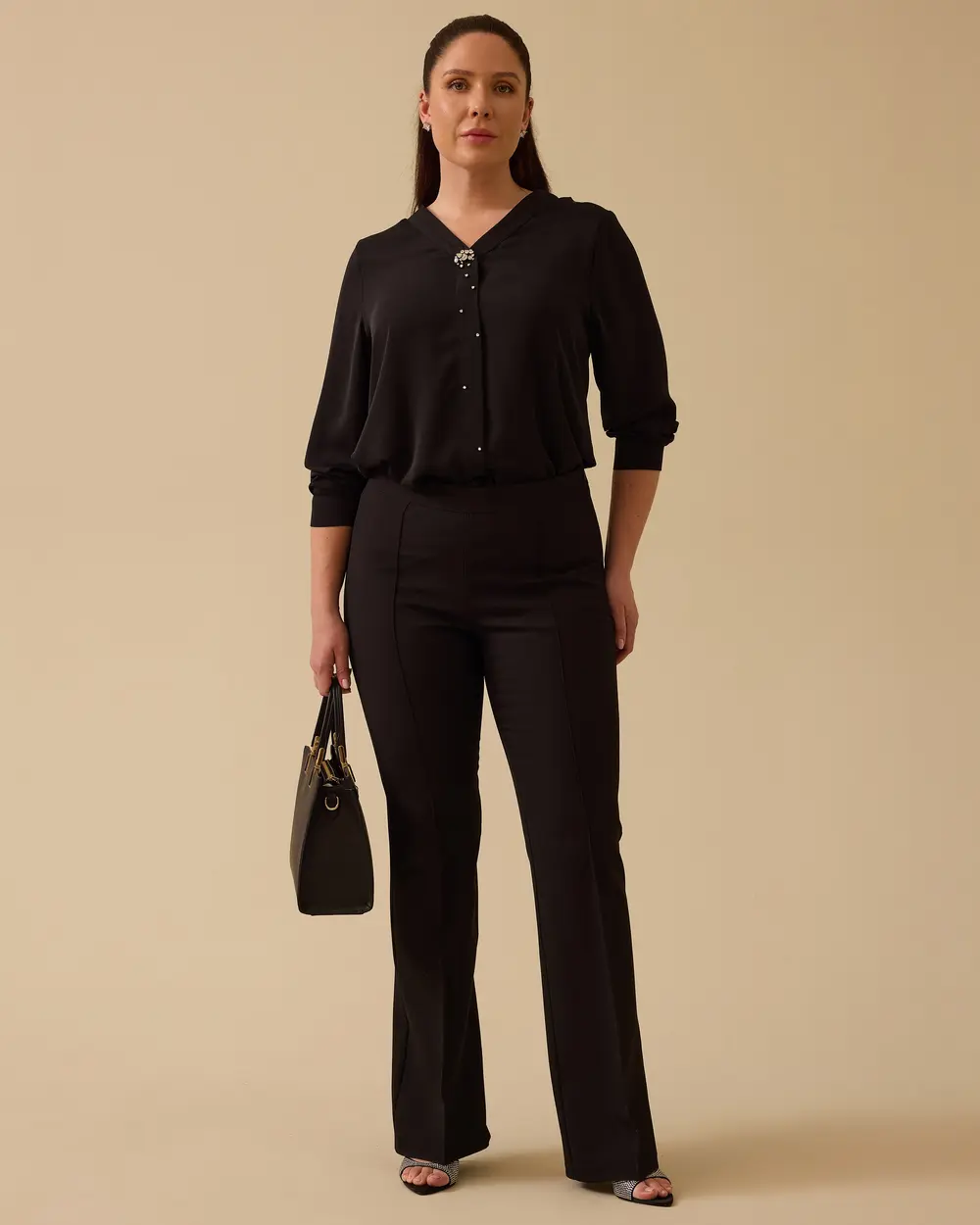 Plus Size Wide Leg Pants