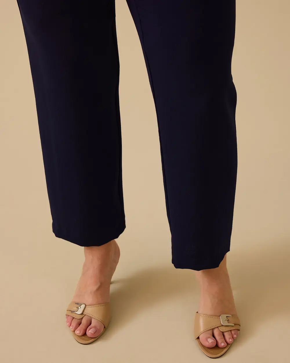 Plus Size Lace-up Wide Leg Pants