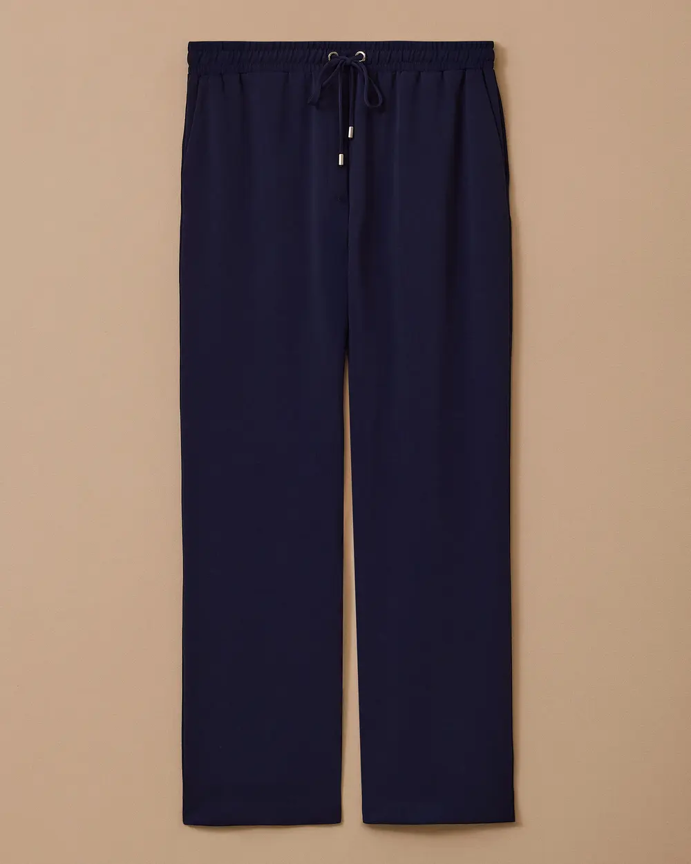 Plus Size Lace-up Wide Leg Pants