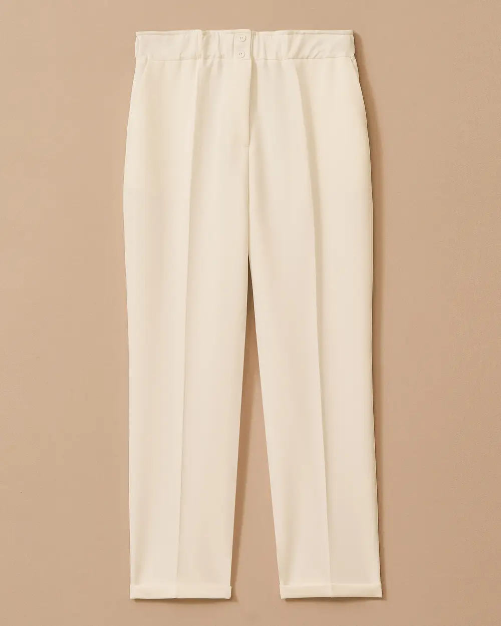 Plus Size Drawstring Double Leg Trousers